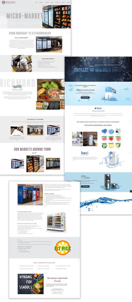 Website redesign Trolley house refreshments