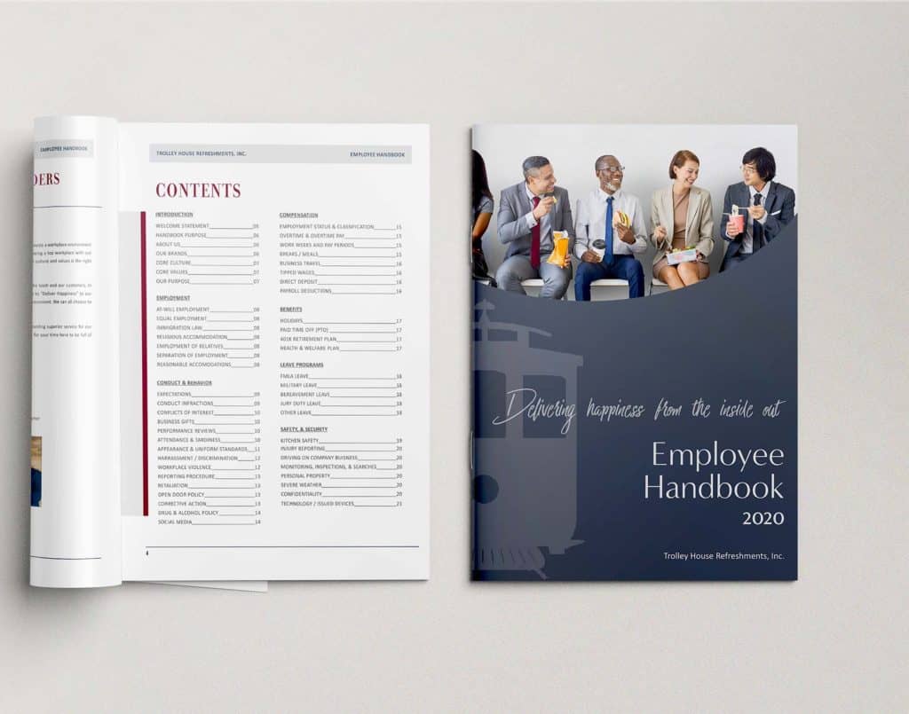 human resource employee handbook design