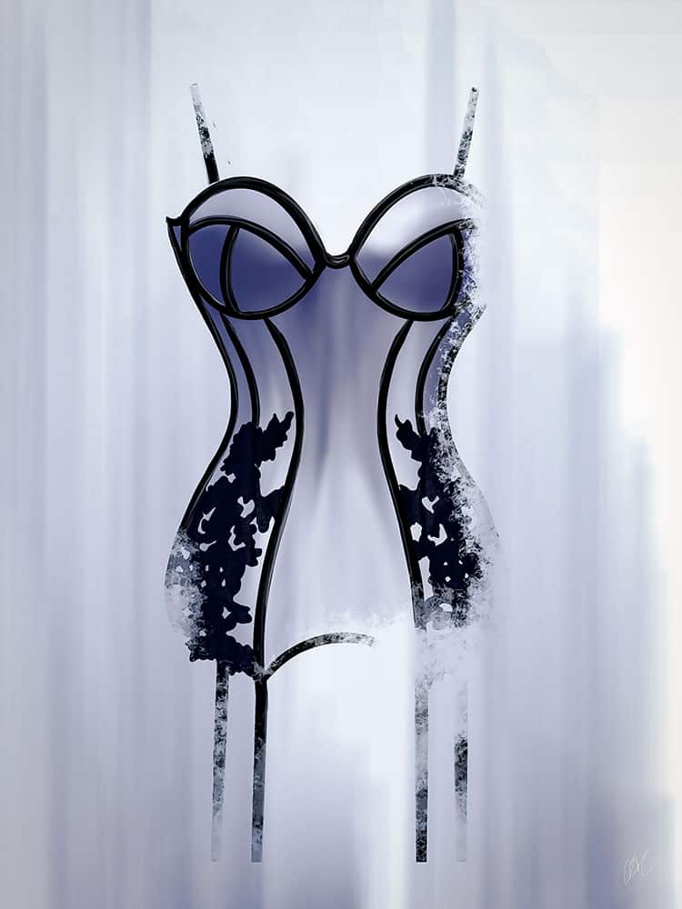 illustration fashion corset 2